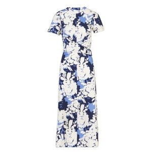 Tanya Taylor Mac dress azure blue shadow blossom floral